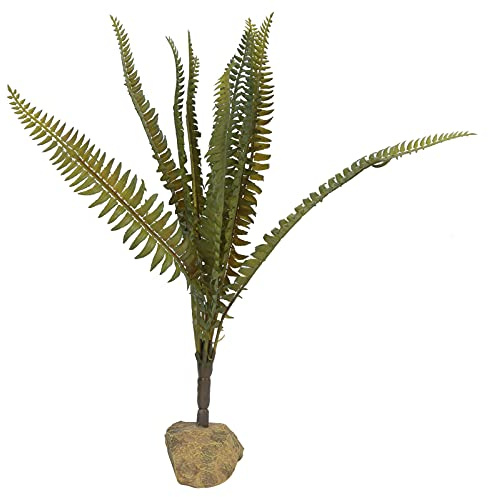 Planta de Helecho de Reptil Reptil Plantas Artificiales Falsas Planta de terrario de plástico Planta de simulación Adorno Decorativo Plantas