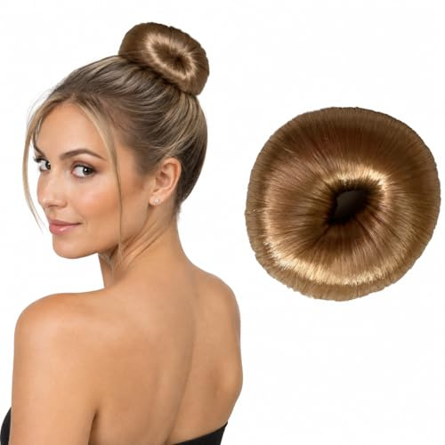 CAISHA Knotenringe Haarknoten Dutt Donut Bun Haarstyler Dunkelblond DK7