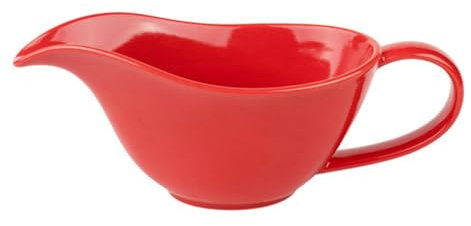 PACKOVE Porcelain Spout Mixing Bowl for Steak Sauce Multifunctional Drainage Cup Handy Serving Bowl for Milk Eggs and Condiments Reliable Kitchen Essential Bright Red