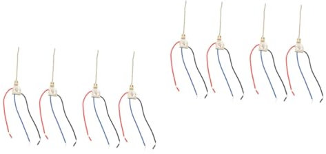 Mikikit 8 Stk Reißverschlussschalter Lampenzugschalter Deckenventilatorleuchte Herzschmuck Fürs Auto Kabelbinder Ersatzreißverschluss Mit Reißverschluss Deckenventilator Licht Kupfer