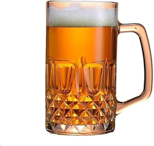 QTANZIQI Chope à bière en Bois de Grande capacité avec poignée pour Les Festivals, Les Mariages et Les Anniversaires
