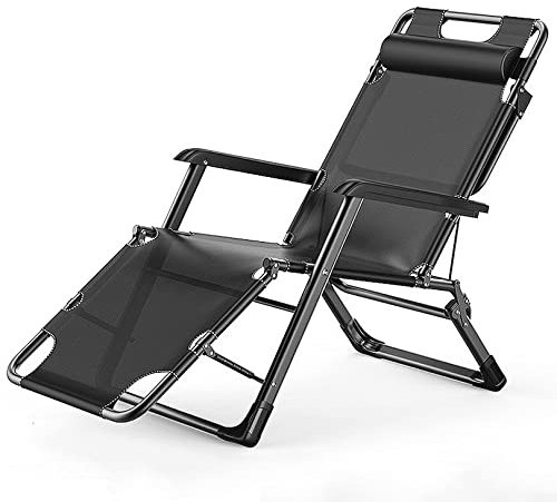 Lounge Chair Lounge Chair, Zero Gravity Garden Chair Klappbarer Lounge Chair für Outdoor, Rasen, Terrasse, Strand, Sonnenbaden, tragbarer, Leichter, Verstellbarer Camping-Liegestuhl