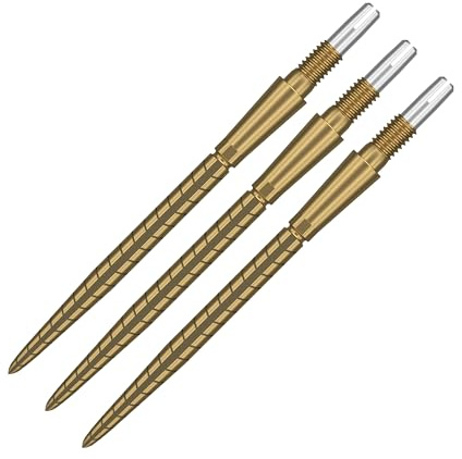 Target Darts Swiss Point Storm Dartspitzen, Quarz (3er Pack Spitzen) 26MM/30MM/35MM - Gold/Silber/Schwarz | Wechsel Dartspitzen, Swiss Stormspitzen, Profi Dart Zubehör