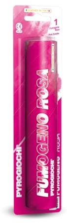 MAQA Party Fumogeno da Stadio Colorato Durata 60 Secondi - | Fumogeni Stadio Colorati blu Giallo Bianco Arancio Rosso Verde Viola Rosa Nero, Ideale per Matrimoni, Baby Shower (Rosa)