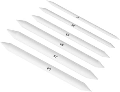 STOBOK 6stücke Zeichenstifte Kunst-verblendstifte Graphit-verblendwerkzeuge Mit Papierwischern Und Wischstäbchen Für Skizzieren Und Zeichnen Geeignet Für Anfänger Und Künstler