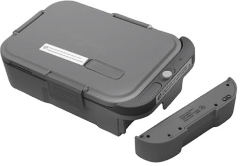 Hot Bento PLUS – Scaldavivande Elettrico Portatile Senza Fili, Riscalda in 10 Minuti,| Batteria Rimovibile, Lunch Box Termico Portatile per Lavoro, Ufficio, Scuola o Viaggi - Capacità 994 ml - Slate