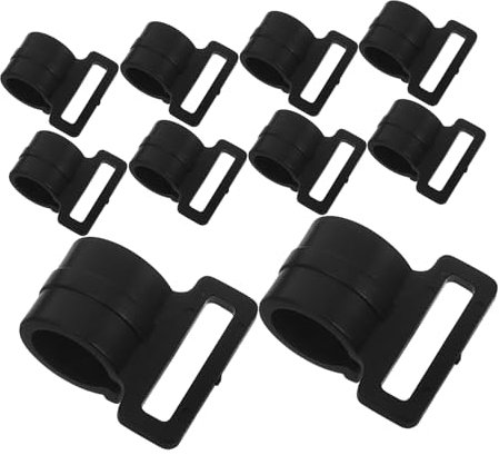 BUGUUYO Clip per Telone da 10 Pezzi Ganci per Illuminazione per Tende da Campeggio Supporti a Forma di C per Illuminazione Esterna Sicura
