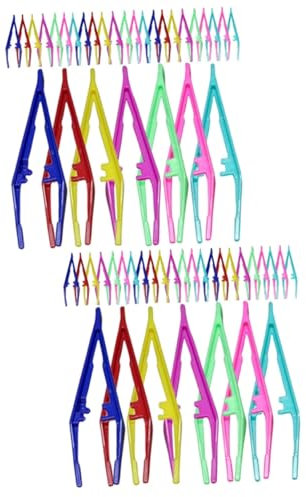 DECOMELODY 60pièces Outils De Beauté Pour Sourcils Pince à Épiler Plastique Antidérapante Pour Femme Kit De Maquillage Pratique Pour Sourcil Parfait