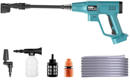 Pistolet Nettoyeur Haute Pression sans Fil pour M 18V Batteries, Nettoyeur Haute Pression sans Fil pour Nettoyage et Irrigation Mobiles (Chargeur et Batterie Non Inclus)
