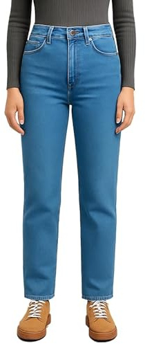UC Ex High Street Brand Plus Size Jeans 14-28 Straight Leg Jeans Women, Stretchy Denim Comfortable Straight Leg Trousers for Women UK