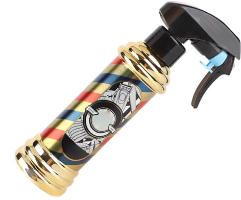 Qudinip Frisörsprayflaska 200 Ml Snygg Vintage Vattenspruta Fin Mist för Frisörsalong Använd PET-material (Tryckt)