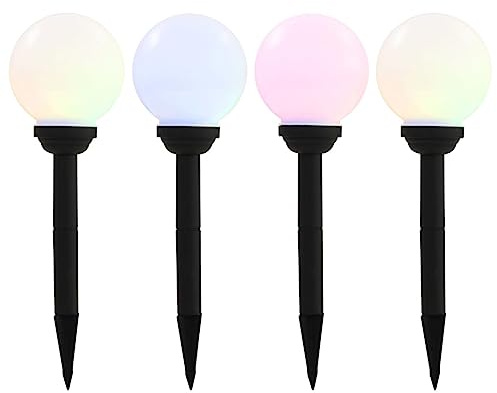 VidaXL - Lámpara solar esférica LED para jardín, 15 cm, camino de tierra, luz