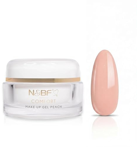N&BF 15ml Comfort Line Make Up Gel Peach | hochwertiges Profi Covergel mittelviskos | Camouflage Gel für die Modellage von Gelnägeln | Professionelles Nagelgel Made in Germany