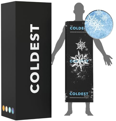 Coldest Extra Large Ice Pack for Back and Full Body - Cold Compress for Pain Relief, Ice Blanket for Sleeping or Ice Pad Physical Therapy - Folds Compact (53 x 13 - Full Body)