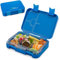 schmatzfatz Bento Lunch Box per bambini, senza BPA, contenitore per dolci, con 4/6 scomparti, facile apertura e pulizia, per scuola, sport e asilo, colore: blu