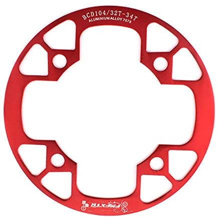 ANCLLO Mountainbike-Kettenblattschutz, Aluminiumlegierung, Zahnschutz, Kurbelgarnitur, Radscheiben-Abdeckung für 32-34T Kettenblatt-Ritzel
