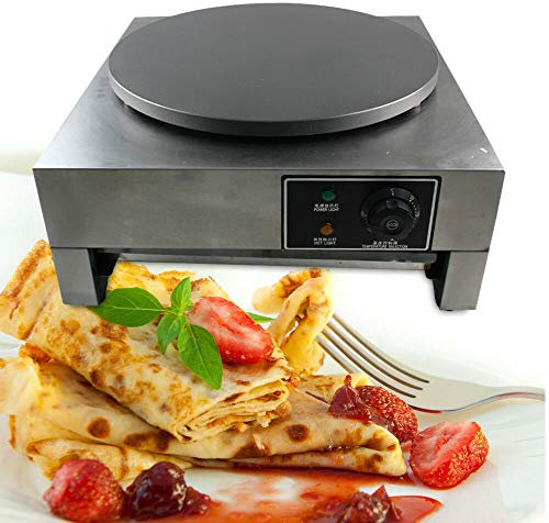 Fetcoi Crepes Maker - Mini crepes (diámetro: 400 mm, antiadherente, 3000 W)