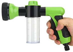 BORDSTRACT Spruzzatore di Schiuma Ugello a Spruzzo d'Acqua in Schiuma, per Lavaggio Auto, Irrigazione di Piante, Doccia per Animali Domestici(Verde, Nuova versione)