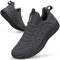 Feethit Sneakers Uomo Scarpe da Ginnastica, Camminata, Casual, Outdoor Fitness, Sportive Palestra, da Lavoro, Comode Leggere, Traspiranti, Grigio Scuro 45 EU
