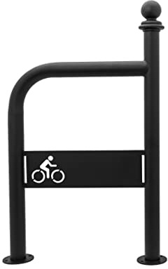MORIA DESIGN Retro Fahrradständer Bodenparker 100 x 60 cm für 2 Fahrräder | Mountainbike, MTB, E-Bike, 2 Fahrräder, Retro Fahrradanlehnbügel, galvanisiert, pulverbeschichtet, Garage, Garten, Stabil