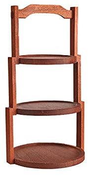 Supporto per Cupcake Torta cinese Stand in legno Tavolo da dessert in legno Multi-strato Cupcake Stand creativo Servizio di Pasticceria Stand da sposa decorazione decorazione torta Alzata per Dolci