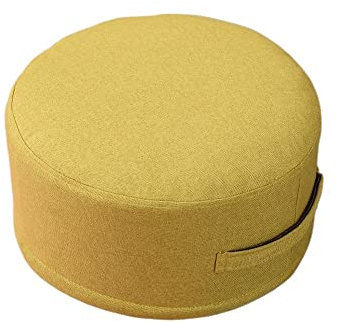 Bodensitzkissen Fußhocker Rundes Sitzsofa Hocker Fußbeinstütze Tritthocker Kissenstuhl mit abnehmbarem Bezug(I)