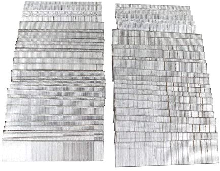 LJFMDLN 18 Gauge Brad Nails, 3/5, 3/4, 1, 1-1/4, 4420-count 304 Edelstahl Brad Nails Assorted, 18GA Nail Gun Nails and Small Finishing Nails Sortiment for Pneumatic, Electric Brad Nailer Pistole