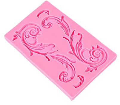 CROKZ JGKuoung Moules à Fondant en Silicone en Forme de Vigne de Fleur en Silicone Matériel Moule à Fondant Outils de Cuisson au Chocolat for Les Décorations de Cuisson de Gâteaux/600 (Color : A)