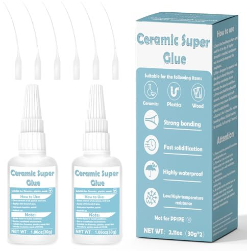 60g Keramikkleber, schnelle Erstarrung, hohe Viskosität, für die schnelle Reparatur von Keramik, Metall, Kunststoff, Holz, Glas, Jade und so weiter verwendet