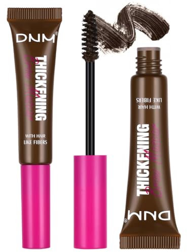 Augenbrauen und Wimpernfarbe, Augenbrauen-Mascara mit bis zu 16h Halt für Getönte und Vollere Augenbrauen,7ml Braun