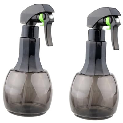 Baluue 2pcs Multifunctional Spray Bottle Continuous Fine Mist Hairdressing Tool for Salon Use Lightweight and Easy to Carry for Plants and Cleaning Grey