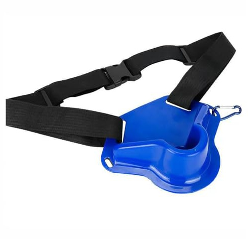 DONGKER Cintura per Pesca, Cinture Portacanna da Pesca Imbottita Regolabile con Fibbia da Arrampicata e Fessura Profonda per Pesca in Mare