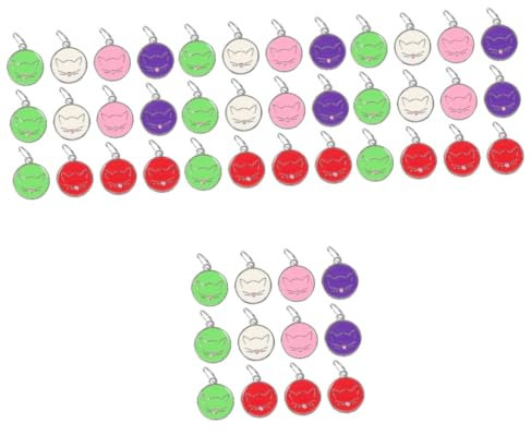 Supvox 4 Sätze Haustierliste Katze Einstellbar Namensschilder Für Welpen Gravur Einer Katzenmarke Schaufel Für Katzenstreu Katzenzubehör Hundeclip Wurmkur Rostfreier Stahl 12 Stück * 4