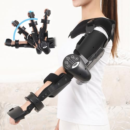 Accident Vasculaire Cérébral Hémiplégie Bras Coude Main électrique Support Commun Intelligent Robot de Rééducation Contrôle de Clé Intelligent Sans Fil, Appareil D'exercice de Bras Articulé,Right