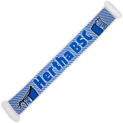 Hertha BSC Berlin Schal Logo feingestreift Fanschal 90er Strickschal HBSCB