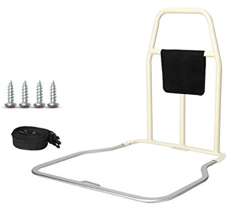 Barandillas de Cama para Personas Mayores - Barandillas de Seguridad para Adultos - Barandillas de Apoyo para la Cama - Asa de Apoyo para el hogar (Blanca)