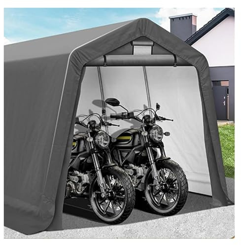 QSTGX Bicycle Tent Outdoor Storage Waterproof Ridge-Style Design Stable and Wind-Resistant All-Season Protection for Motorcycle,Garden Tools,Toys,Lawn Mowe(2.4x2.4x2.4 m)