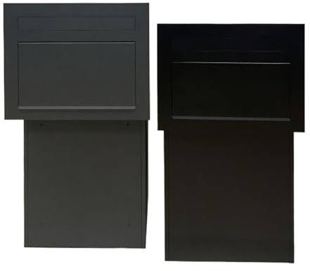 Wall Mount Mailbox Outdoor Free Standing Steel Mailbox With Safe Lock Powder Coating Waterproof Built In Parcel Box