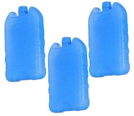 DOITOOL Wiederverwendbare Kühlakkus für Klimageräte und Ventilatoren Mittlere Größe Bruchfestes Pe Material 3 Stück Tragbar für Camping und Lunchbox