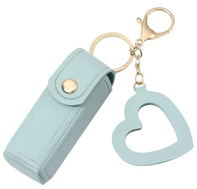 Mini custodia per rossetto, piccola borsa cosmetica, supporto per rossetto | in pelle PU, organizzatore di trucco portatile, di immagazzinaggio di bellezza del pendente 'amore,