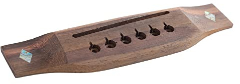Tbest Steg für Akustikgitarre, Palisander, Vorgebohrt, Präziser Ersatz für Folk-Gitarre, Holzmaserung, Verbesserter Klang