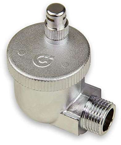 Caleffi 504401 AERCAL Valvola di sfiato automatica AG, 1/2, in Ottone Pressato, con Tappo di Sicurezza Igroscopico