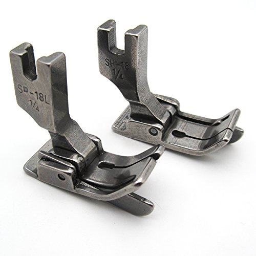 CKPSMS Marke - Industrienähmaschine klappbarer Nähfuß # SP-18 mit rechter und linker Führung 2Stück (Right & Left 3/16(5mm))