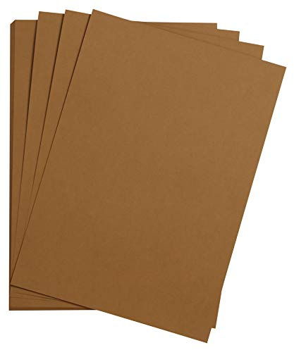 Clairefontaine 975374C Packung mit 25 Bastelkartons Maya, 185g, DIN A3, 29,7 x 42 cm, 1 Pack, braun