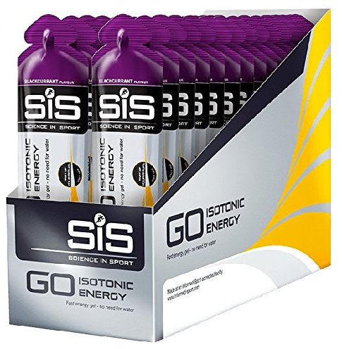 SIS GO Gel Isotonico energetico bici ciclismo sport 60 ml 30 pezzi ribes nero