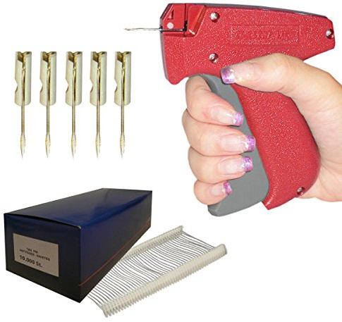 Etikettierpistole Set: Heftpistole SAGA 68X FEIN + 10.000 Heftfäden 20 mm Fein + 5 Nadeln Fein | HUTNER