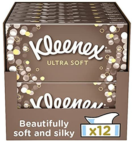 Kleenex ULTRA SOFT - Mouchoirs en papier - Lot de 12 Boîtes