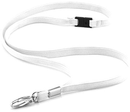 CKB LTD Premium Lanyards Umhängeband mit Breakaway und Drehgelenk Metall Clip für Ausweishalter Lanyard Einfarbig