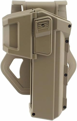 Gexgune Taktische bewegliche Pistole Holster für G17 G18 mit Taschenlampe oder Laser montiert G Serie rechte Hand Taille Pistole Holster