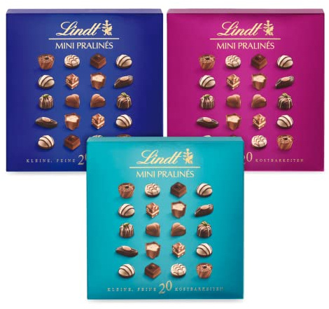 Lindt Mini Praline, confezione di cioccolatini assortiti, mini praline assortite, 180g